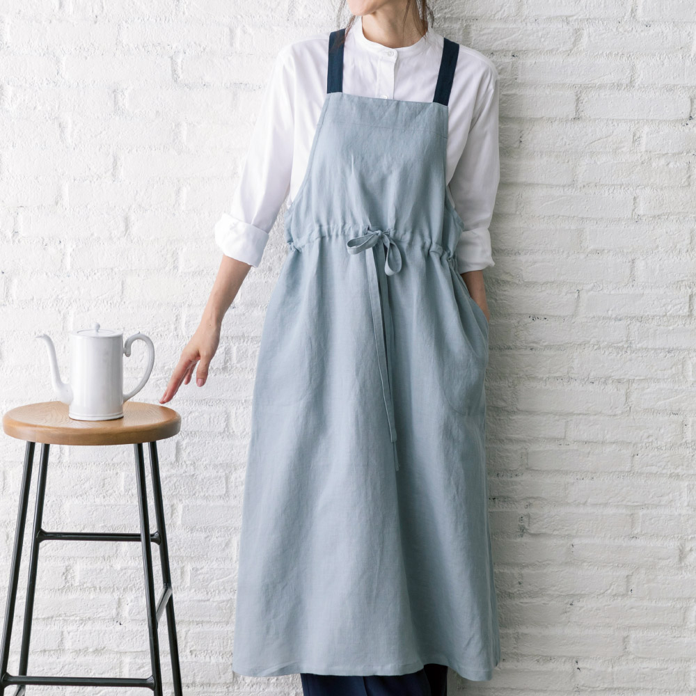 遠州洗いの柔らかエプロン 日本製 通販 - ディノス