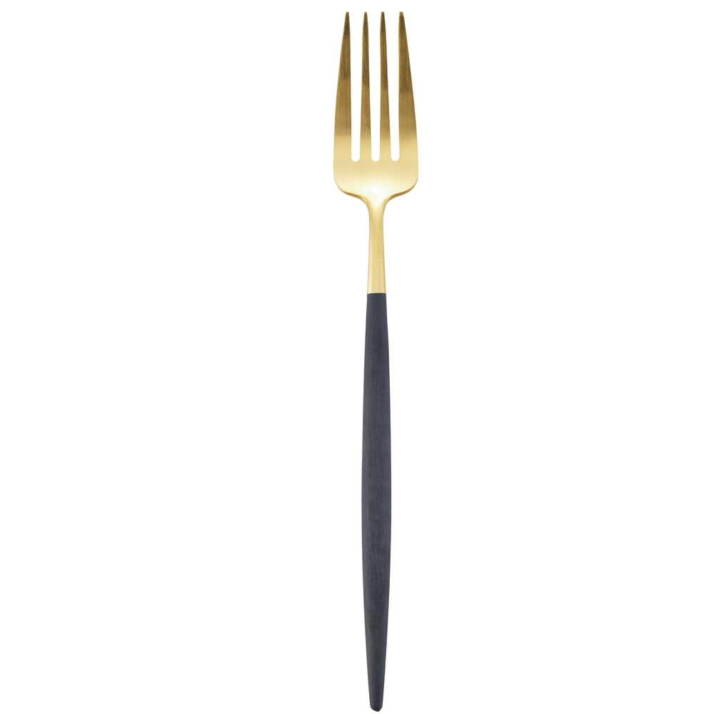 Cutipol/クチポール GOAテーブルフォーク ブラック・ゴールド カトラリー 箸 食器 グラス KR0255