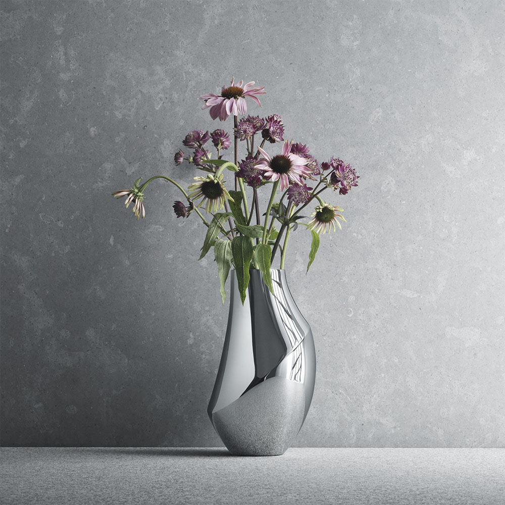 Georg Jensen | ジョージ ジェンセン  フローラ［FLORA］ ヴェース Mサイズ フラワーベース インテリア雑貨 KR0539