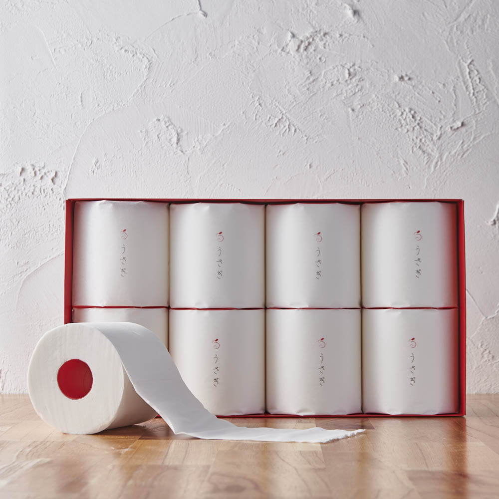 うさぎトイレットペーパーセット 8個 ギフトボックス 日用品 便利グッズ 生活雑貨 KR0547