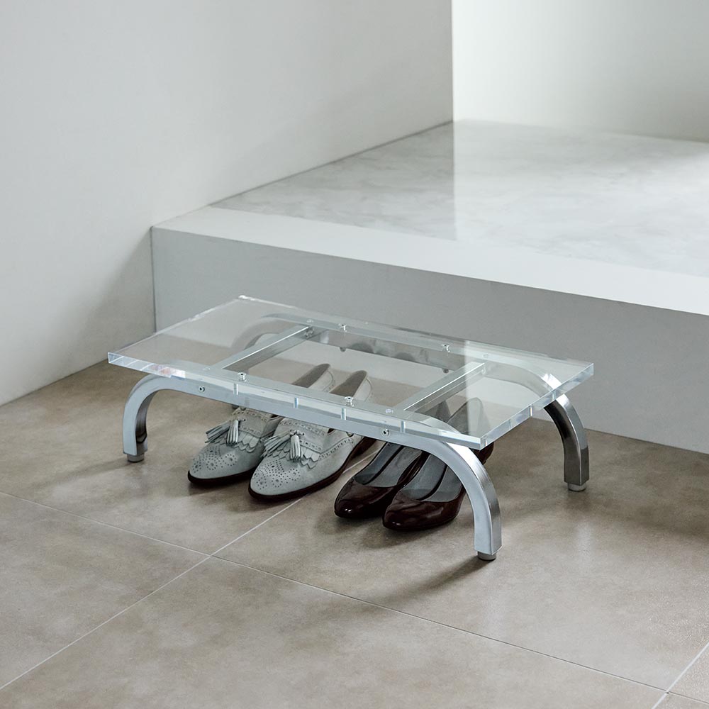 Ljus/リュース アクリル製エントランス踏み台 幅60cm ステップツール 生活雑貨 便利グッズ KR0556