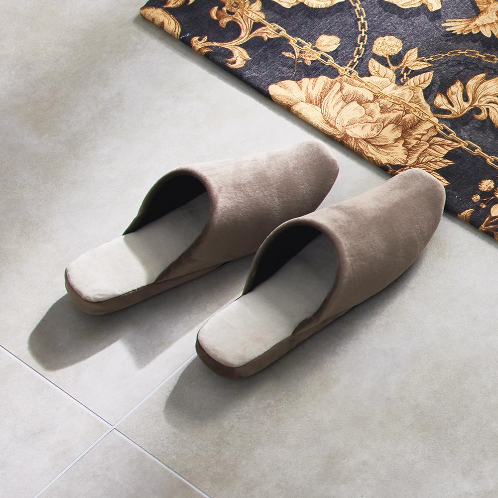 【お得な12足セット】スエード調スムーススリッパ スリッパ ルームシューズ タオル KR0599