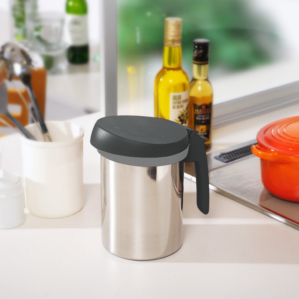 lレイエ ロカポット（オイルポット） 使用済み油はろ過パウダーできれいに！ オイル カートリッジ 保存容器 キャニスター KR0777