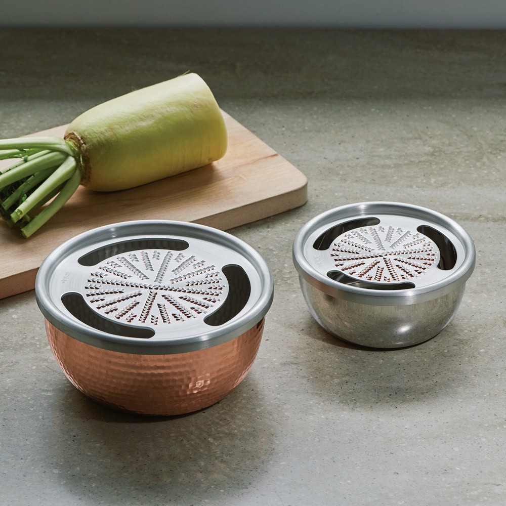 おろし部分が純銅のおろし器 純銅器 直径16高さ8cm キッチンツール KR0782