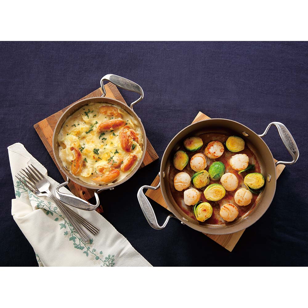 MEYER/マイヤー サーキュロン2点セット(16cm&20cm) 両手鍋 鍋 フライパン KR0798