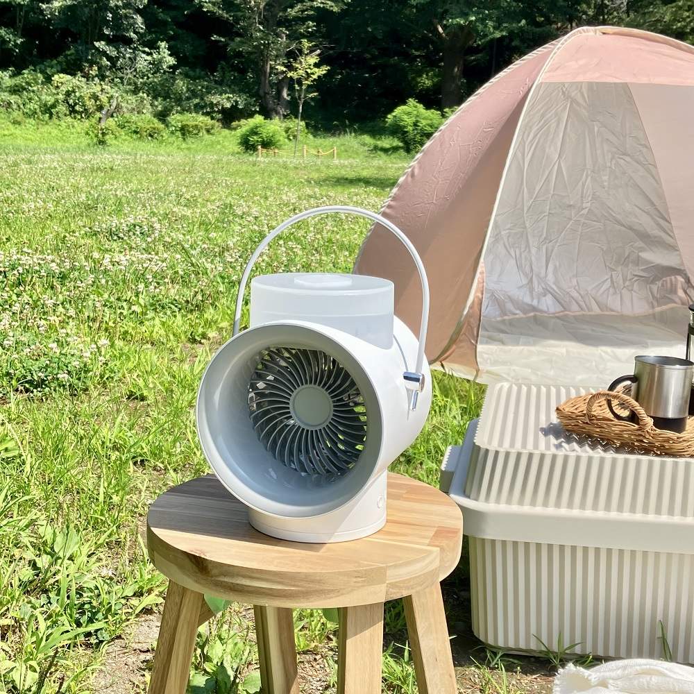 (LEDライト付き)コードレス ミストファン/冷風扇 冷房器具 扇風機 サーキュレーター 季節家電 生活家電 KR0800