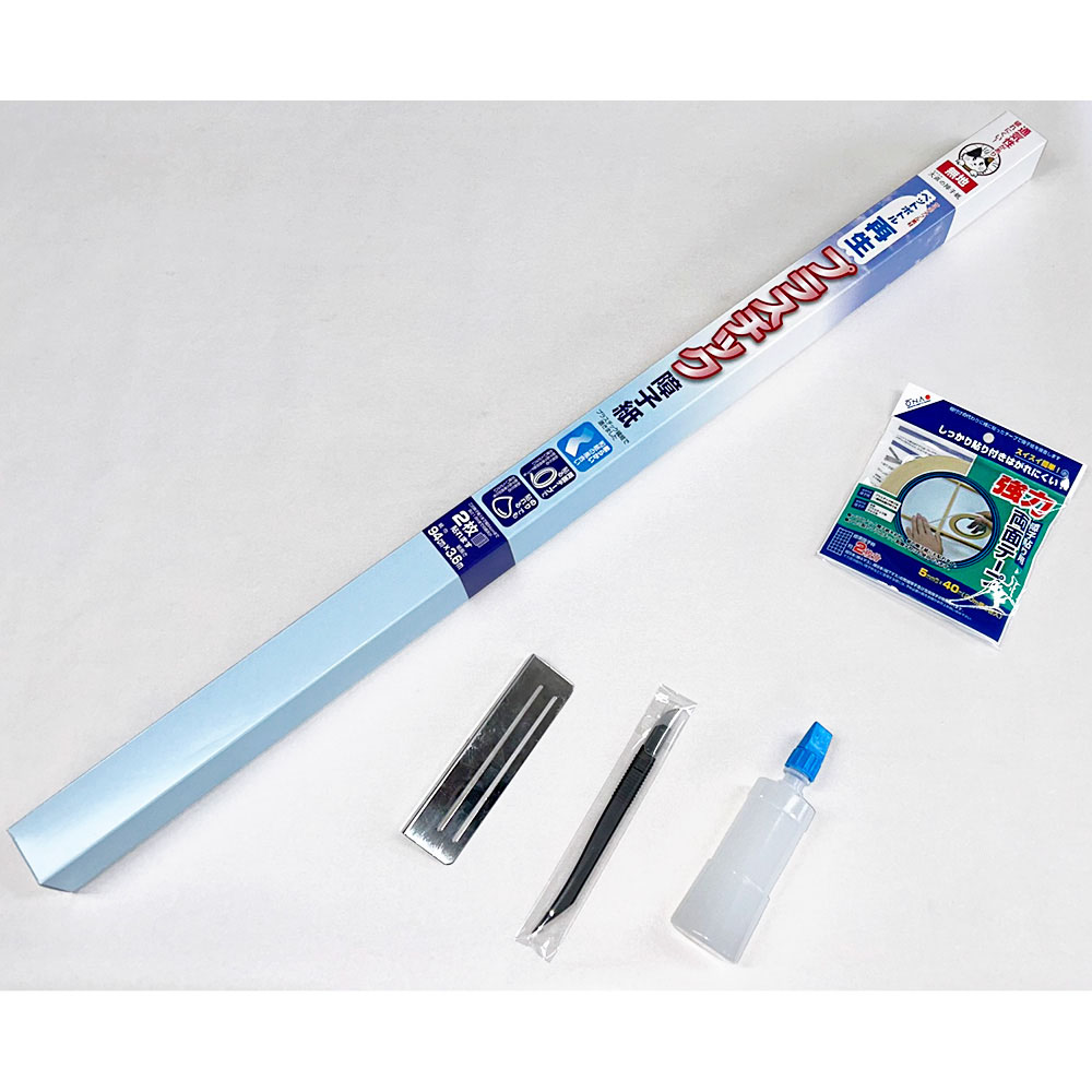 破れにくいプラスチック障子貼り５点セット（障子２枚分＋貼り替え道具セット） 手入れ リフォーム用品 掃除 お手入れ用品 KR1014