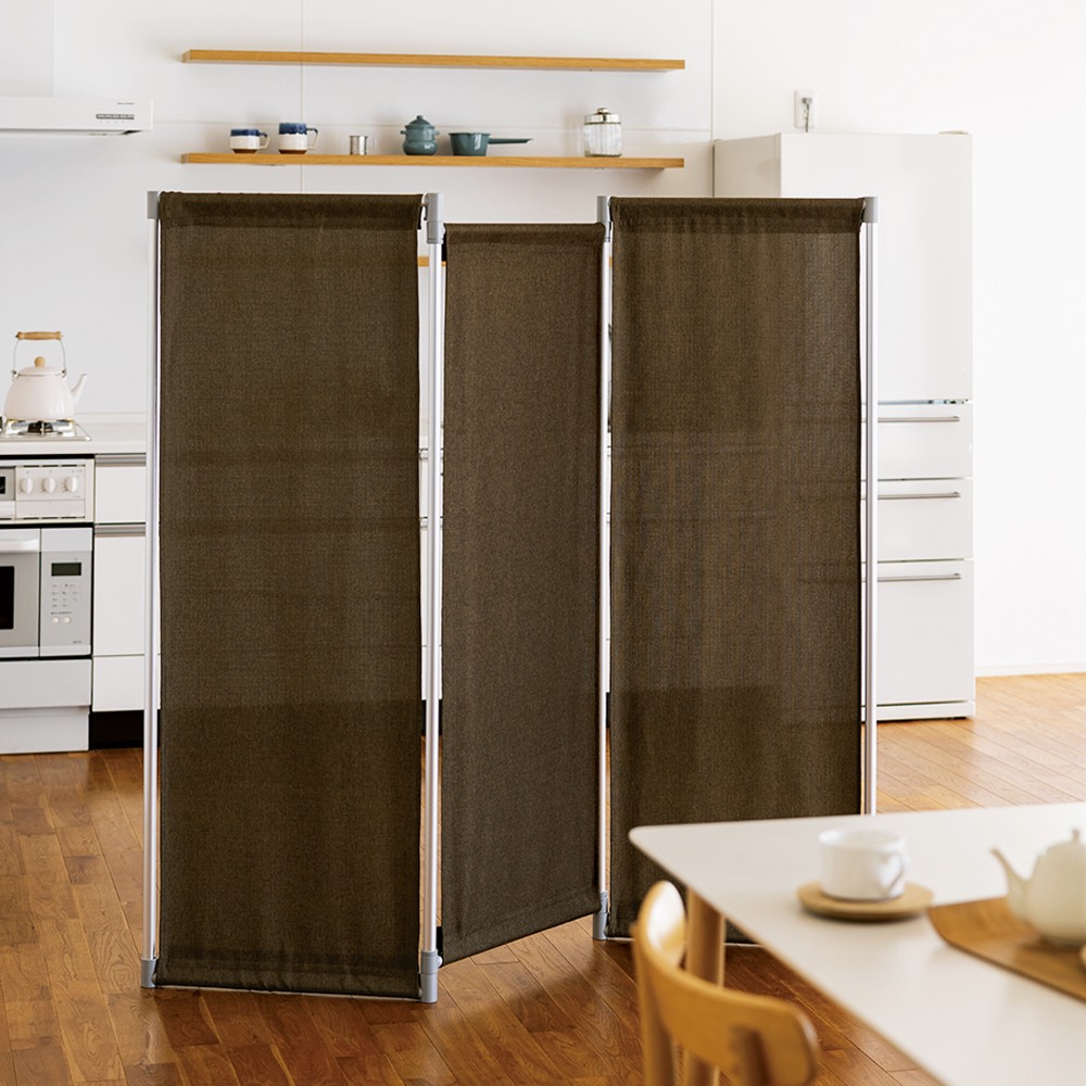 ≪3連ハイタイプ用・3枚組≫ 目隠し用布（単品） のれん すだれ カーテン KR1052