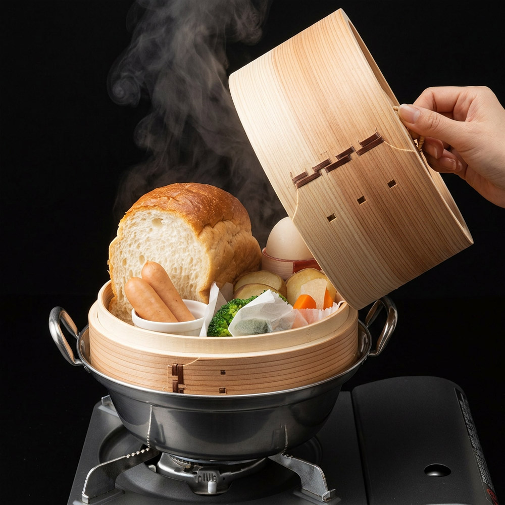 8cmまで蒸せる！中華せいろ ハイタイプ   キッチンツール KR1328