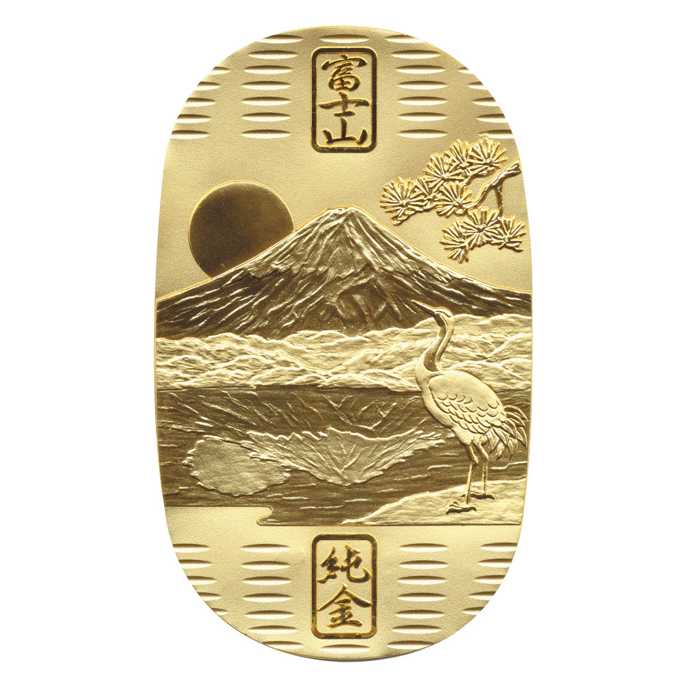 純金 鏡富士小判（冬）10g ホビー雑貨 KR1673