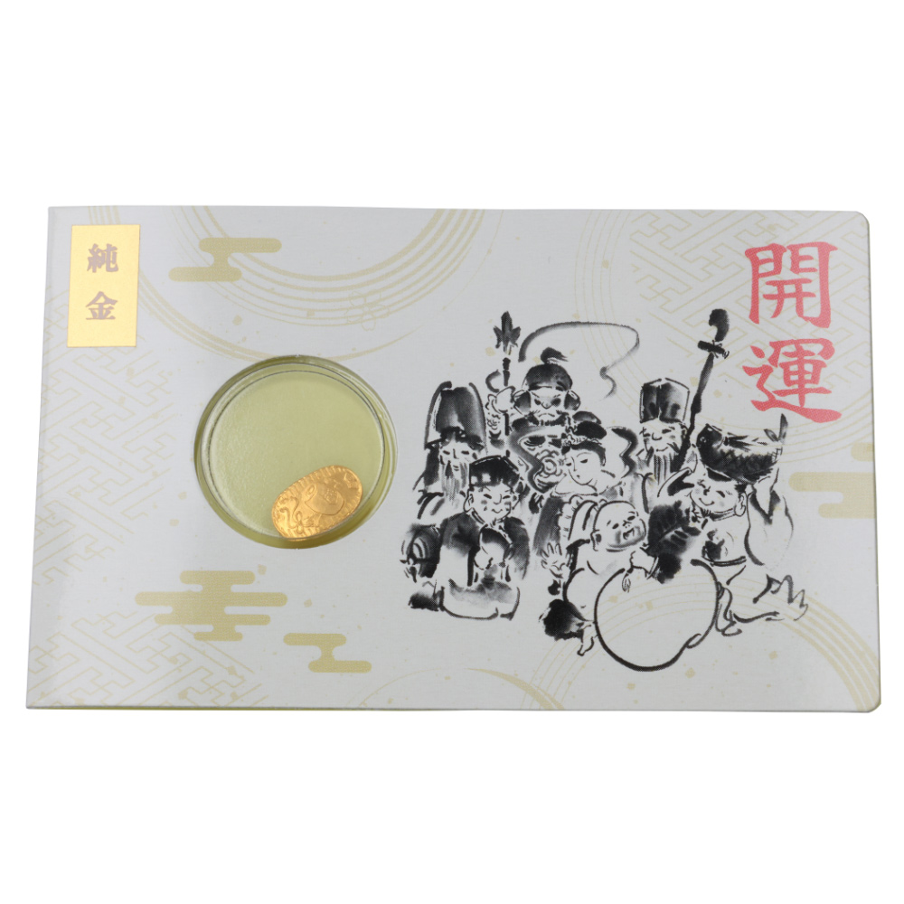 純金 打ち出の小槌ミニ小判「開運」 ホビー雑貨 KR1676
