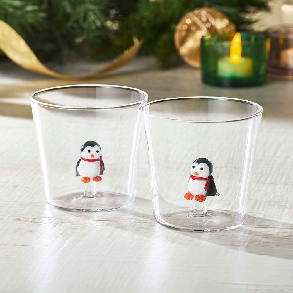 【お値下げしました！】プレゼントを届けるペンギンさんのクリスマスオーナメント① ICHENDORF MILANO/イッケンドルフミラノ タンブラー2026年限定モデル