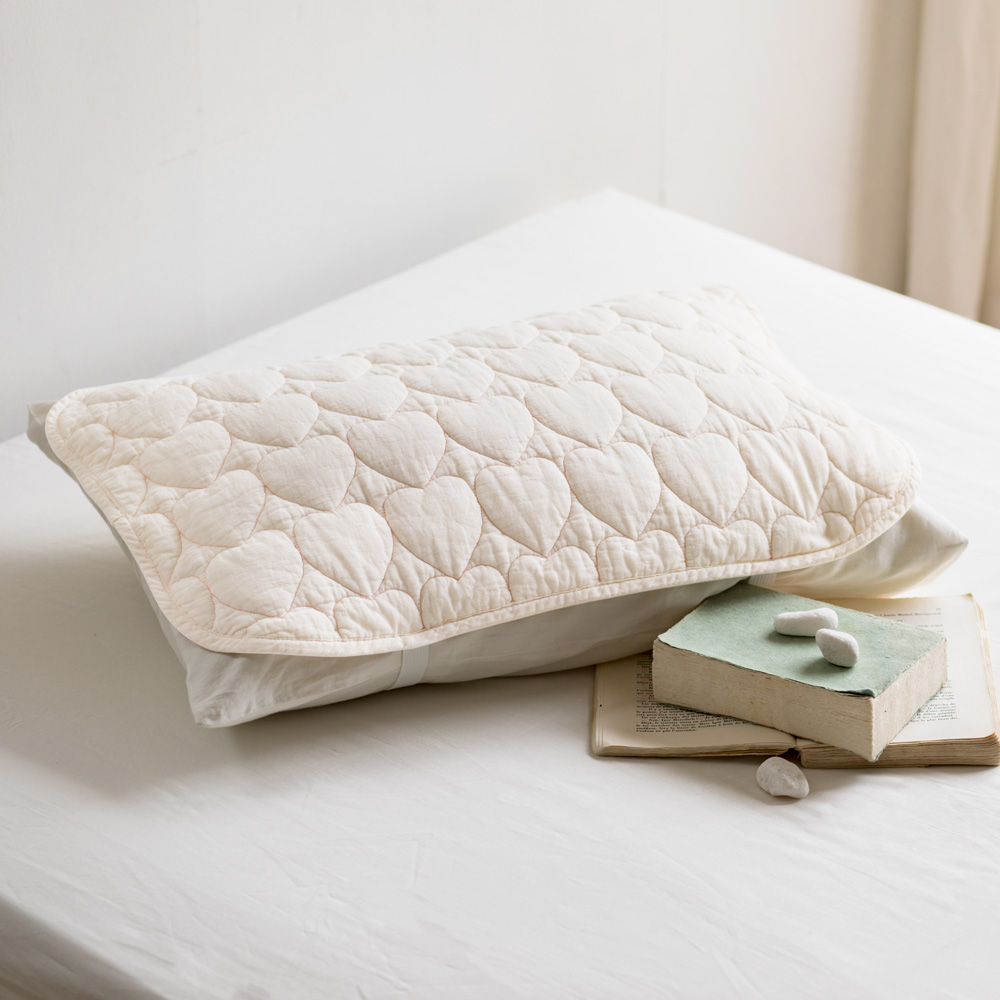 パシーマ（R）EXシリーズ“Beloved”ハート柄キルト ピローパッド 綿 冬 夏 敷パッド パットシーツ ベッドシーツ 新生活 オールシーズン 枕カバー ピローケース 布団カバー シーツ LE1452