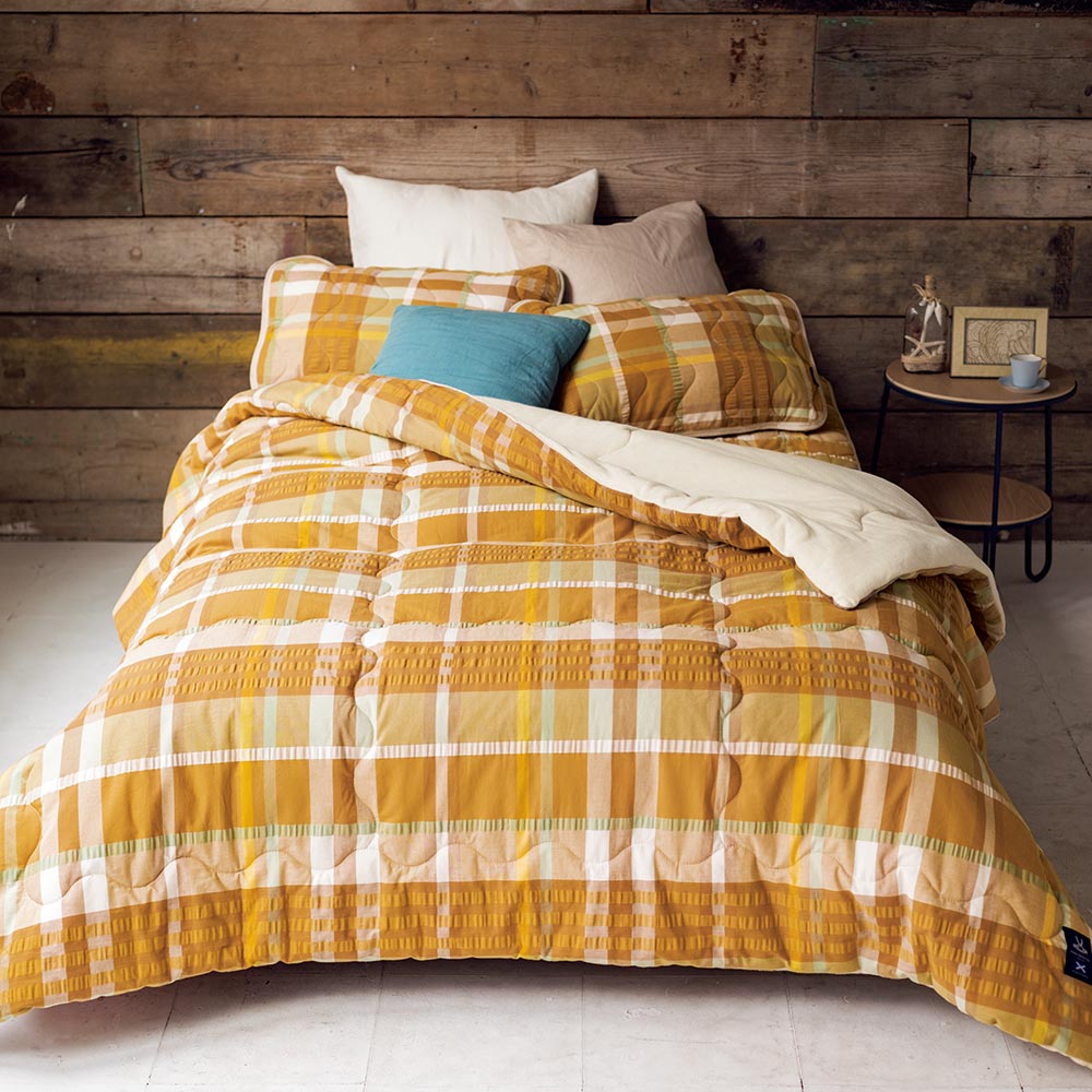 Peter MacArthur 先染めサッカー生地×パイル リバーシブル寝具シリーズ