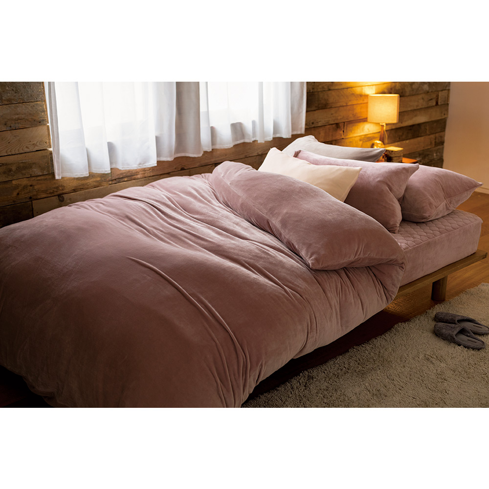 ダブル＞ 西川 毛布とカバーの1枚2役ぽかぽかマイクロファータッチ