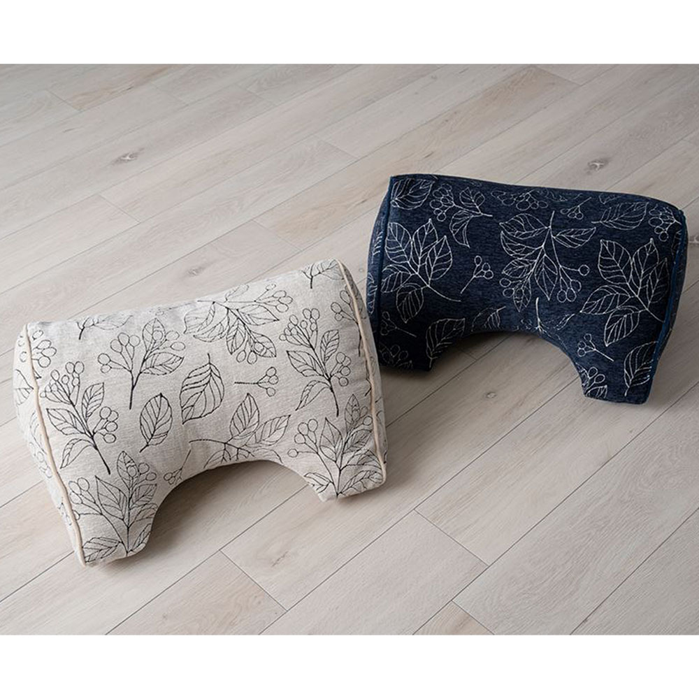 リーフ柄シェニール生地のこたつ掛け布団シリーズよりかかりクッション