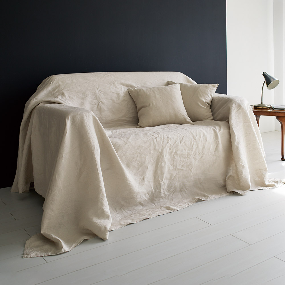 French Linen/フレンチリネン カバーリング マルチカバー プレーン