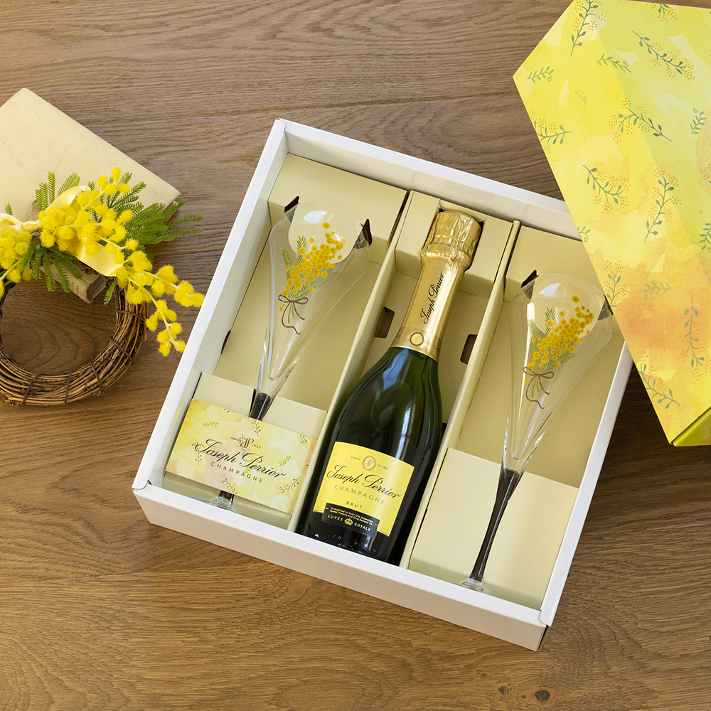 ジョセフペリエハーフボトル グラス2客付ミモザスペシャルセット 通販 ディノス