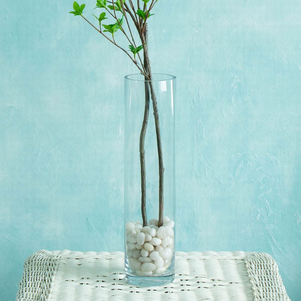 クリア ロングガラス製ベース 花瓶 通販 ディノス