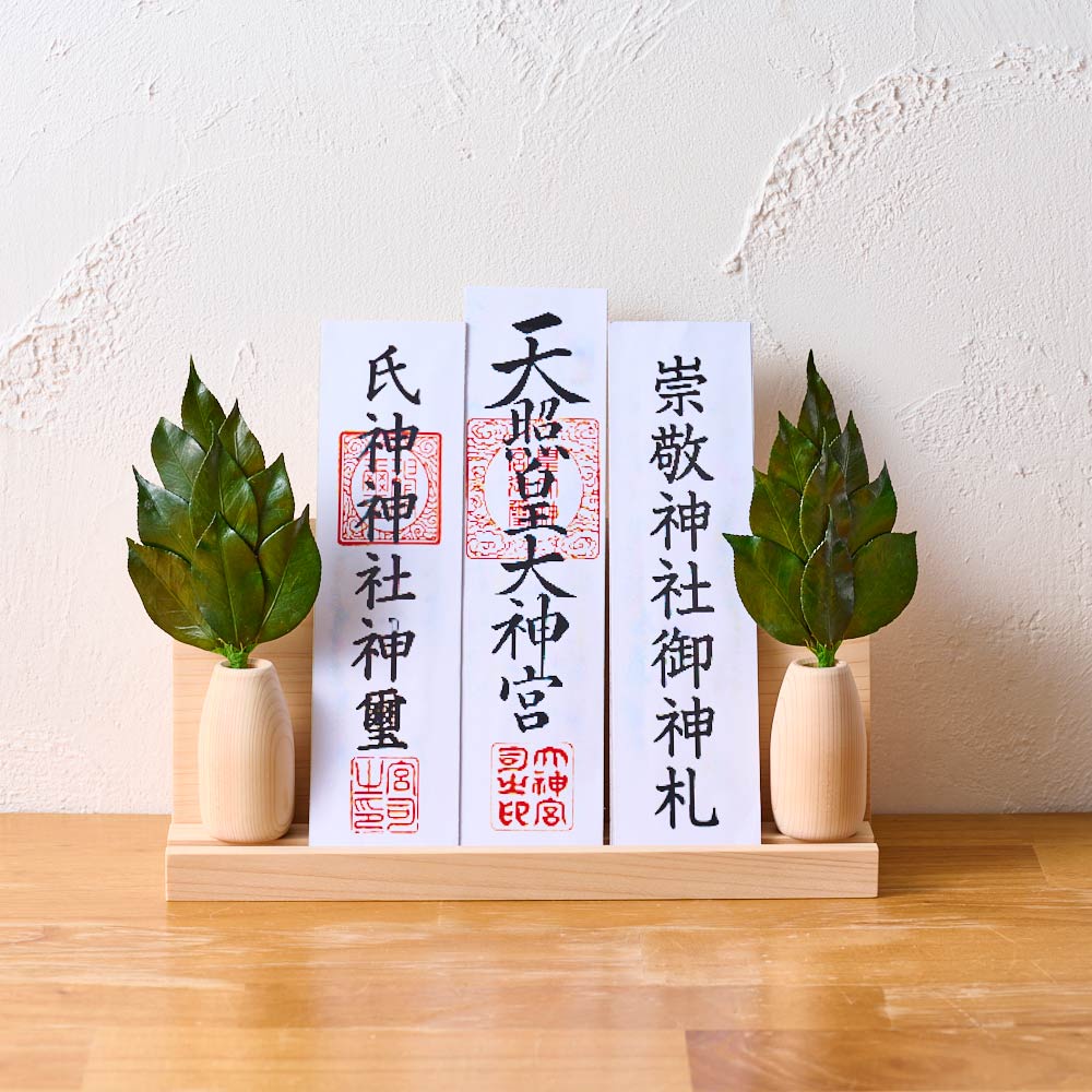 プリザーブドフラワー椿榊と榊立て、お札 通販 - ディノス