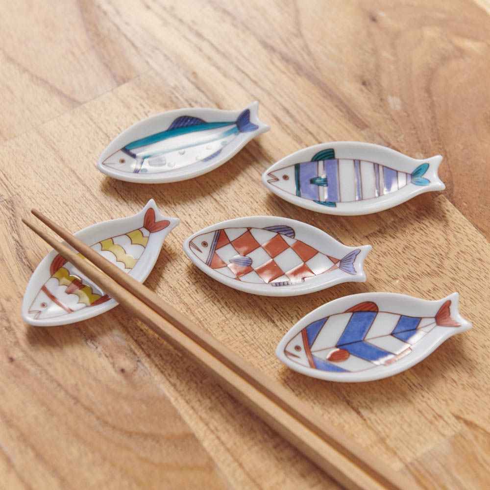 ハレクタニ 魚箸置き5個セット 通販 ディノス