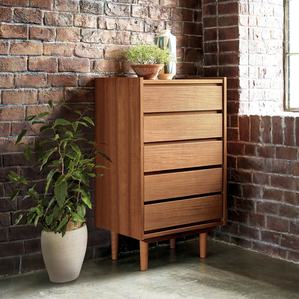 英国ヴィンテージ チーク 5段チェスト LM1122c1.jpg