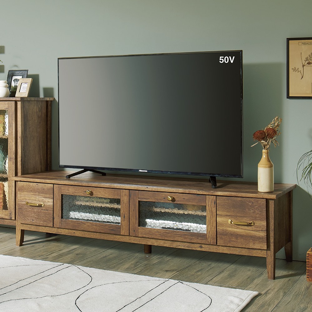 テレビ台 幅152高さ40cm 【男前なブラウンヴィンテージ調シリーズ