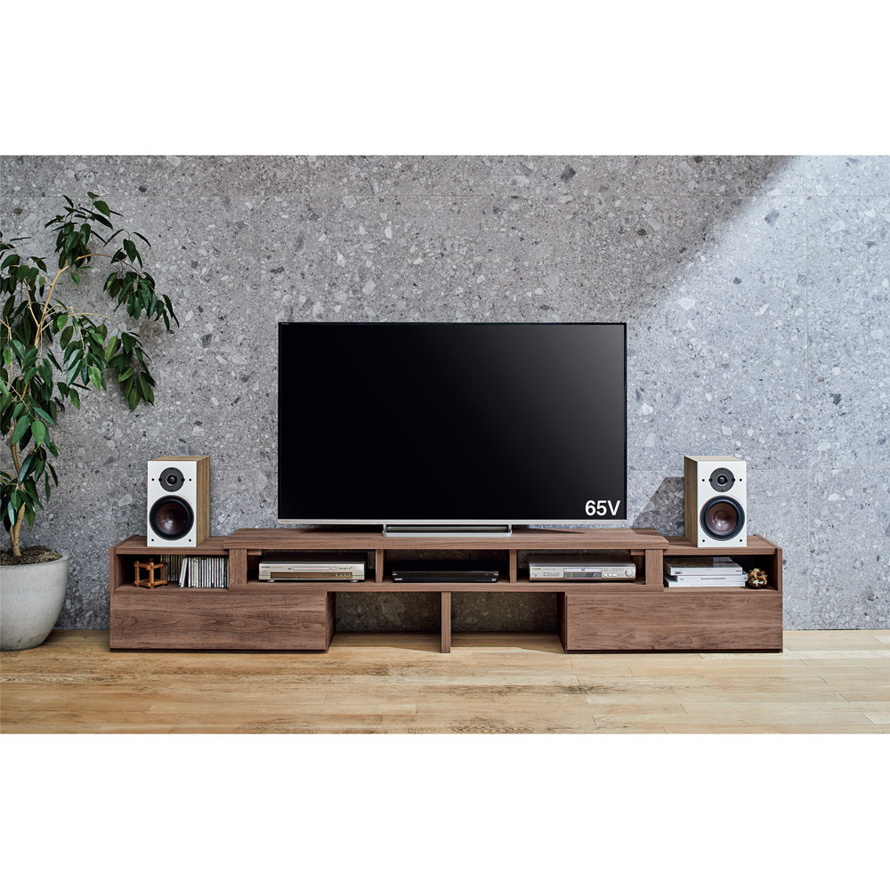 【個性的✨】大型テレビ台 幅180cm］国産 完成品 テレビ台 *GOD-TG* ロータイプ 32型 ～ 65型