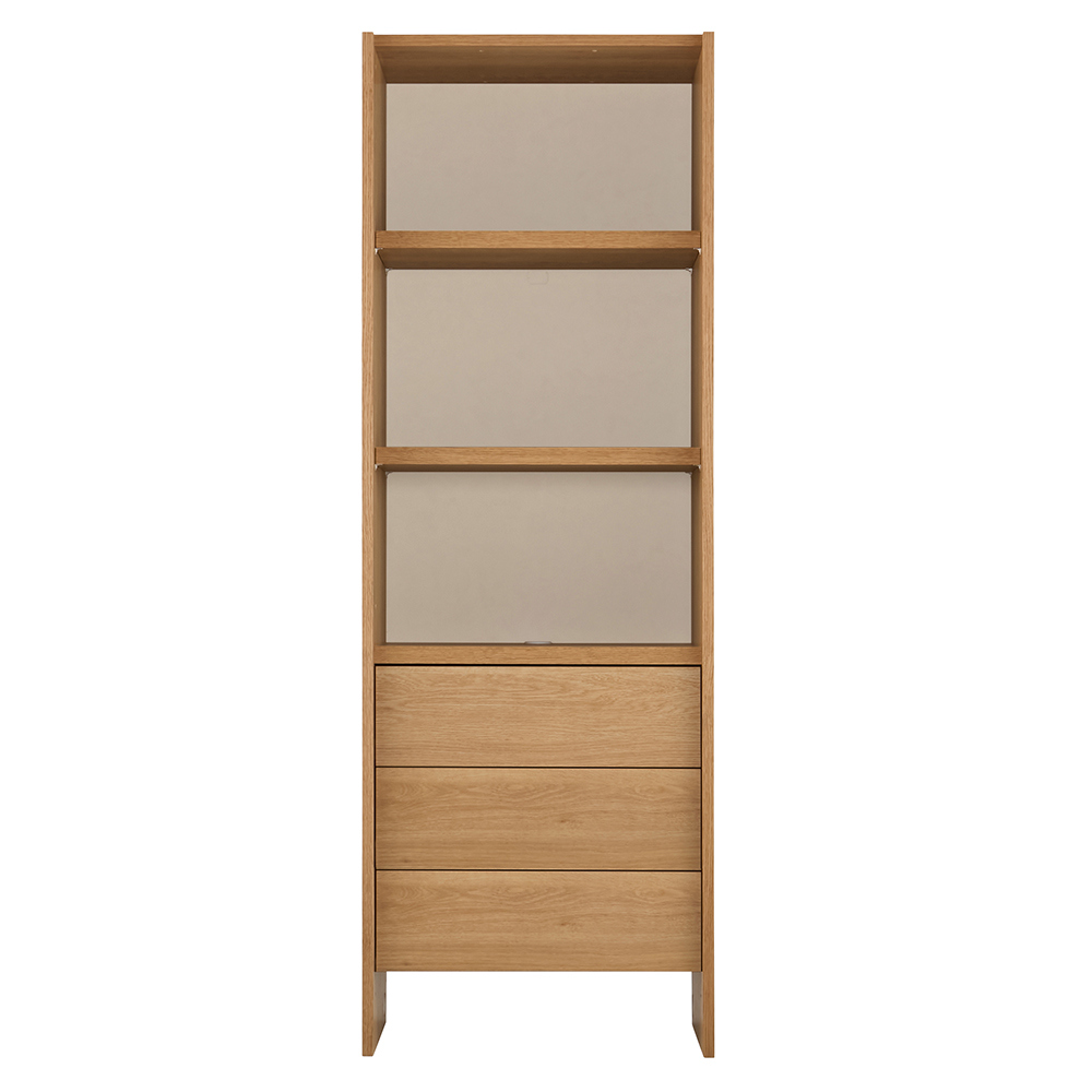 圧迫感を与えないオープン壁面収納 引き出しキャビネット 幅62cm キャビネット リビングボード リビング収納 LM4006