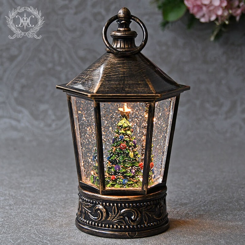 ハルモニア ランタン型スノードームクリスマスツリー 通販 ディノス