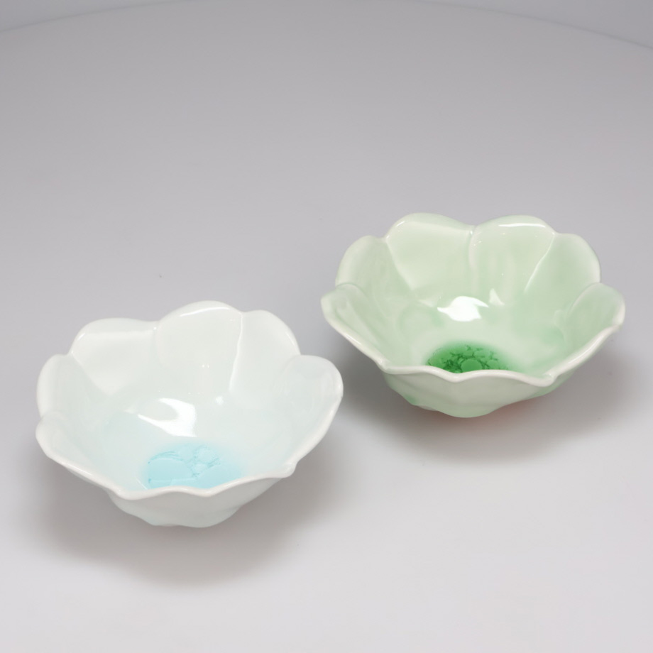 波佐見焼 びいどろペア鉢 深皿 食器 カトラリー グラス LX0012