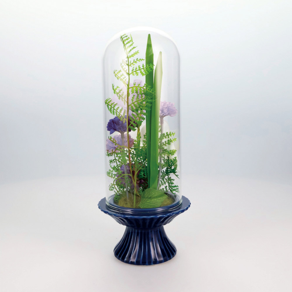 dショッピング |ガラスドームの仏花 アートフラワー 造花