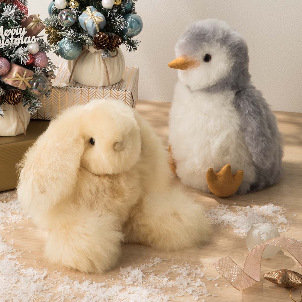 ベビーアルパカ　フワフワぬいぐるみ2点セット アルパカコレクション〉ベビーアルパカのぬいぐるみ 通販 - ディノス