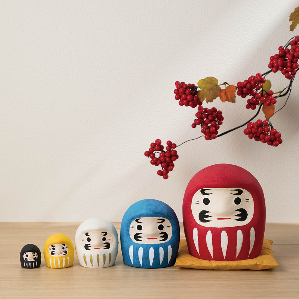 新品　はりこーシカ　だるま　ダルマ　マトリョーシカ 楽天市場】【送料無料】 はりこーシカだるま(赤) 5体 コンパクト