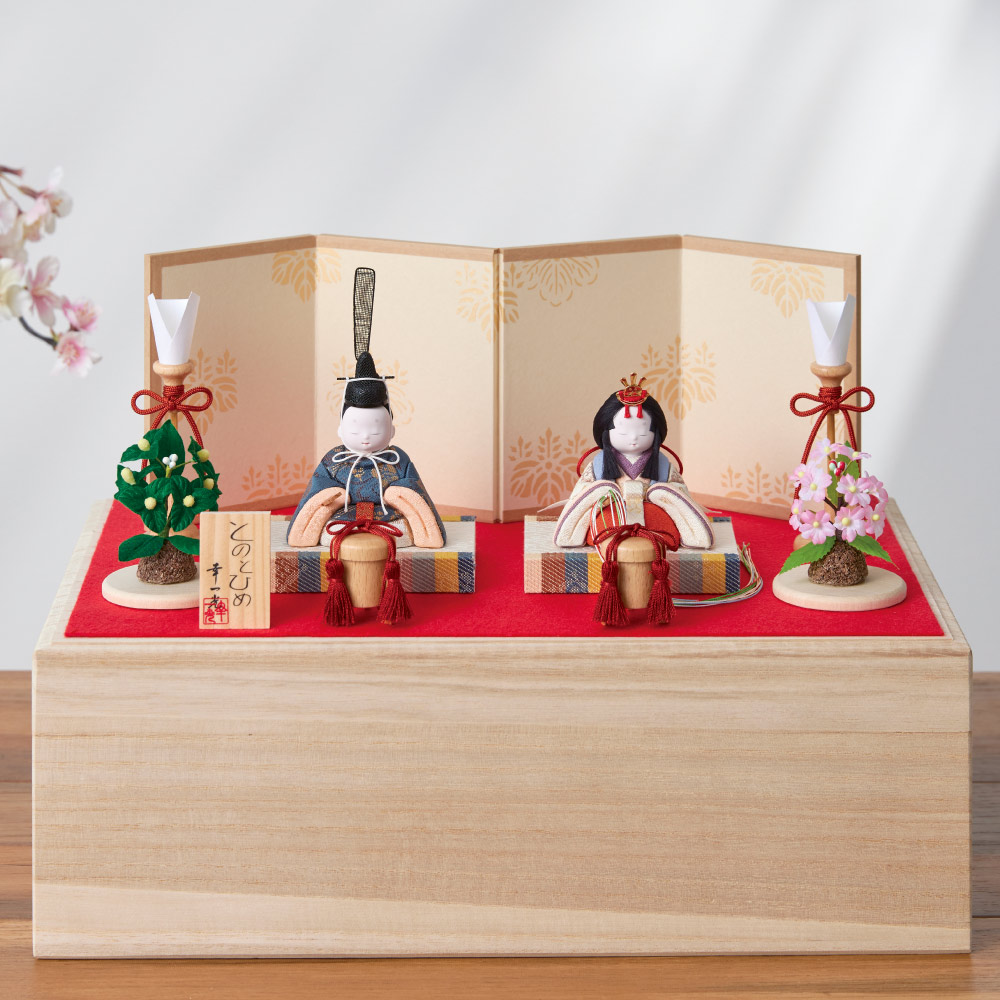 江戸木目込雛人形 桐箱入とのとひめ ひな人形 年中行事用品 季節商品 LX5007