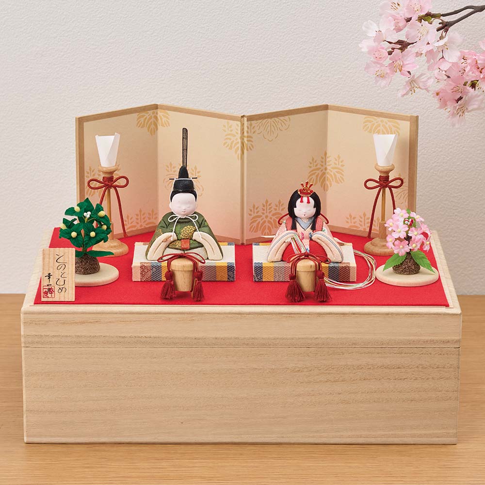 江戸木目込雛人形 桐箱入とのとひめ ひな人形 年中行事用品 季節商品 LX5007