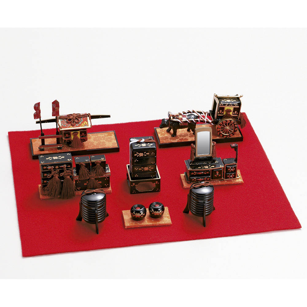 〈京都龍虎〉雛飾りお道具セット ひな人形 年中行事用品 季節商品 LX5020