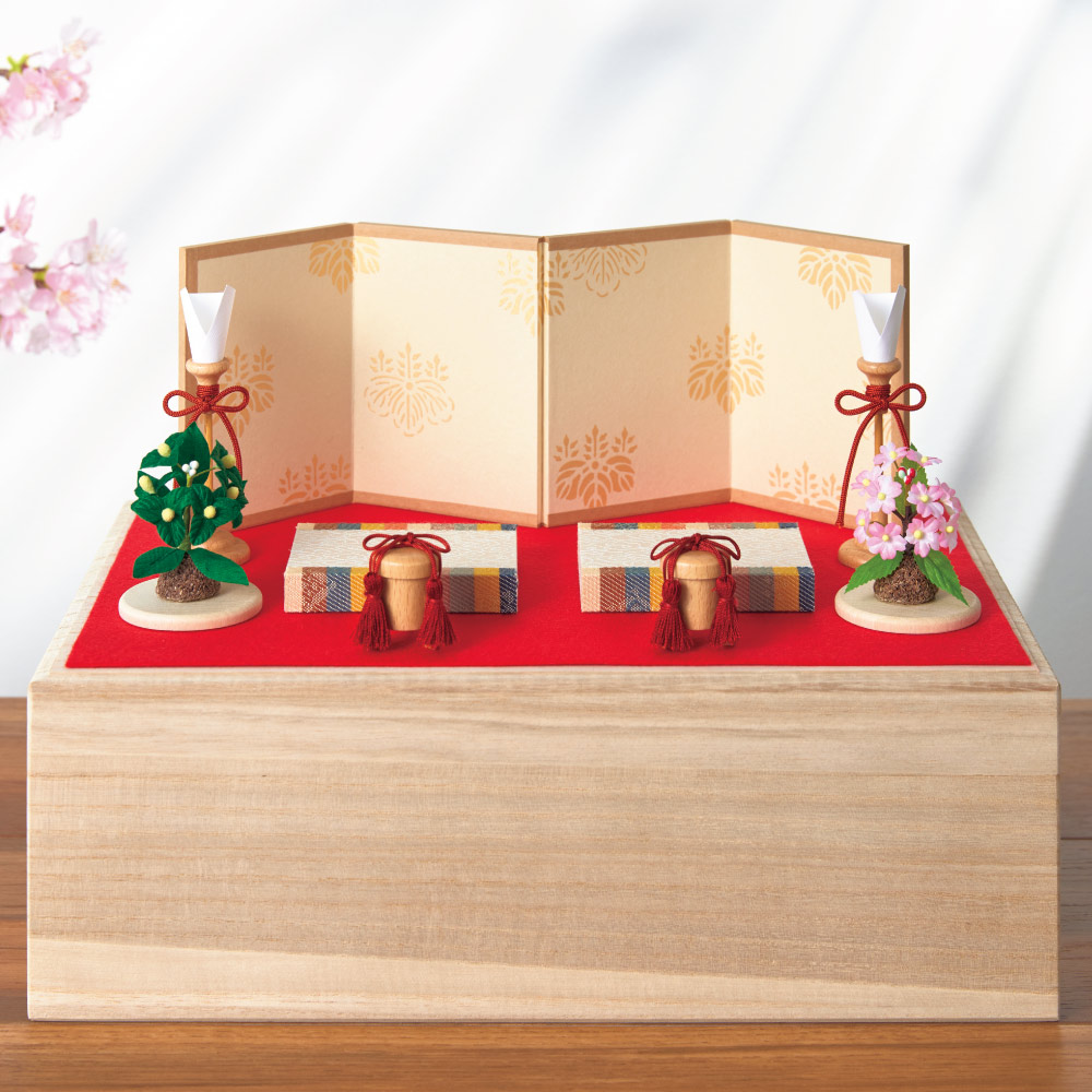 江戸木目込雛人形 桐箱と飾りのセット ひな人形 年中行事用品 季節商品 LX5102