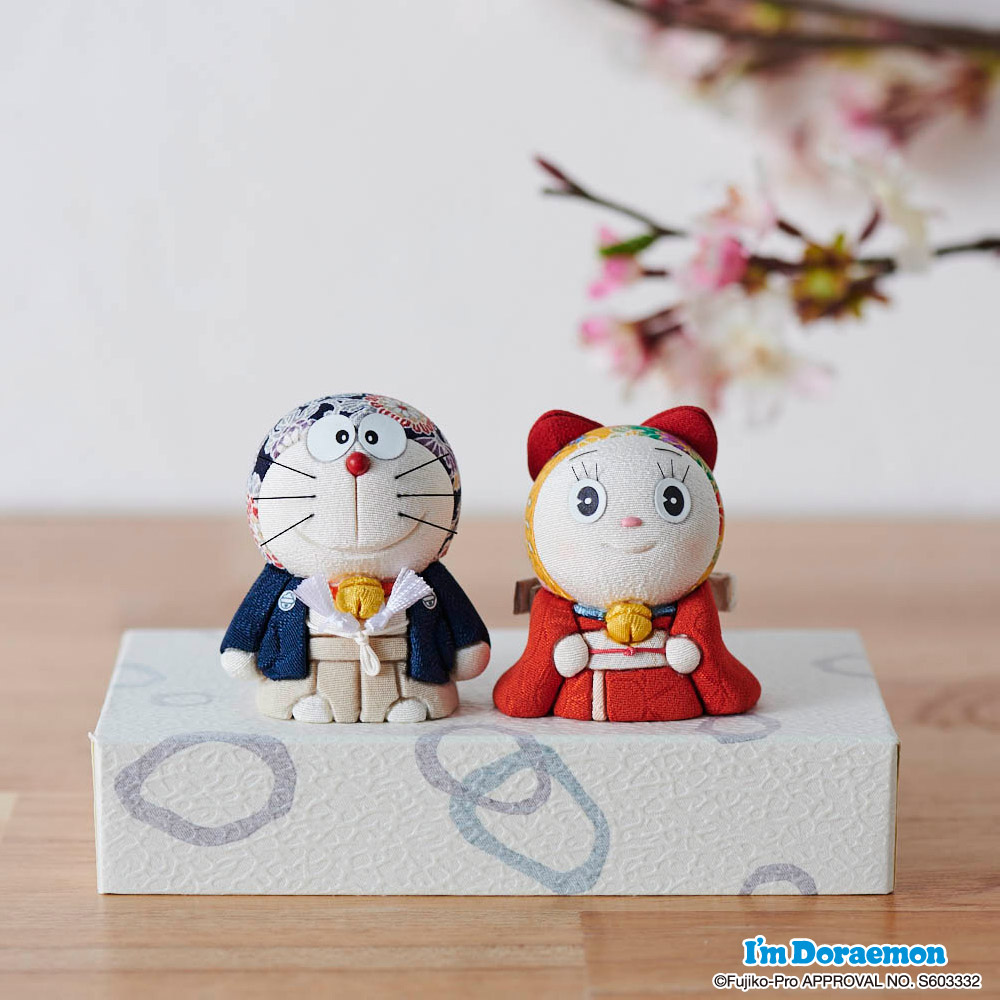 ドラえもん＆ドラミちゃん人形 置物 オブジェ インテリア雑貨 LX5105