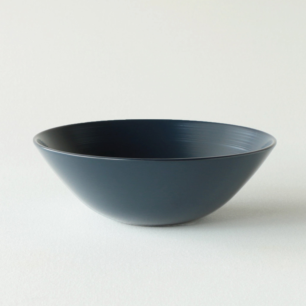 越前漆器 RIN&CO.（漆琳堂）食洗機で洗える平椀 刷毛目塗り 食器 LX7506