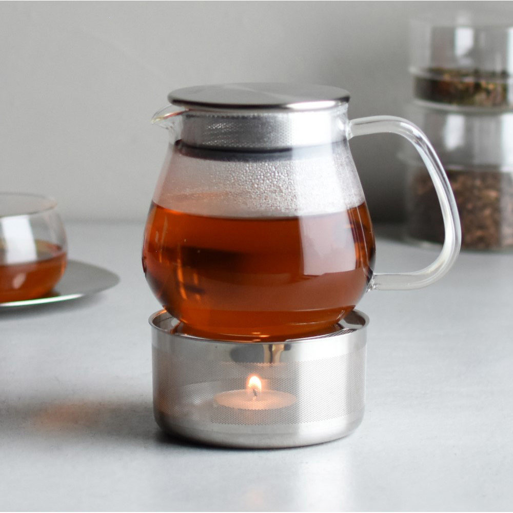 ≪460ml≫ KINTO/キントー 耐熱ガラスティーポット＆ティーウォーマーセット 食器 LX7512