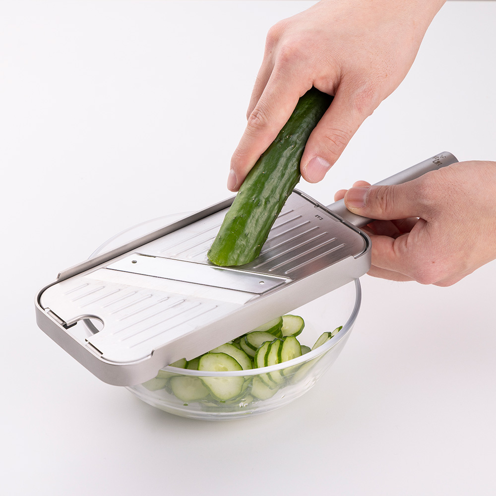 関孫六 オールステンレス スライサー＆千切り キッチンツール LX7545