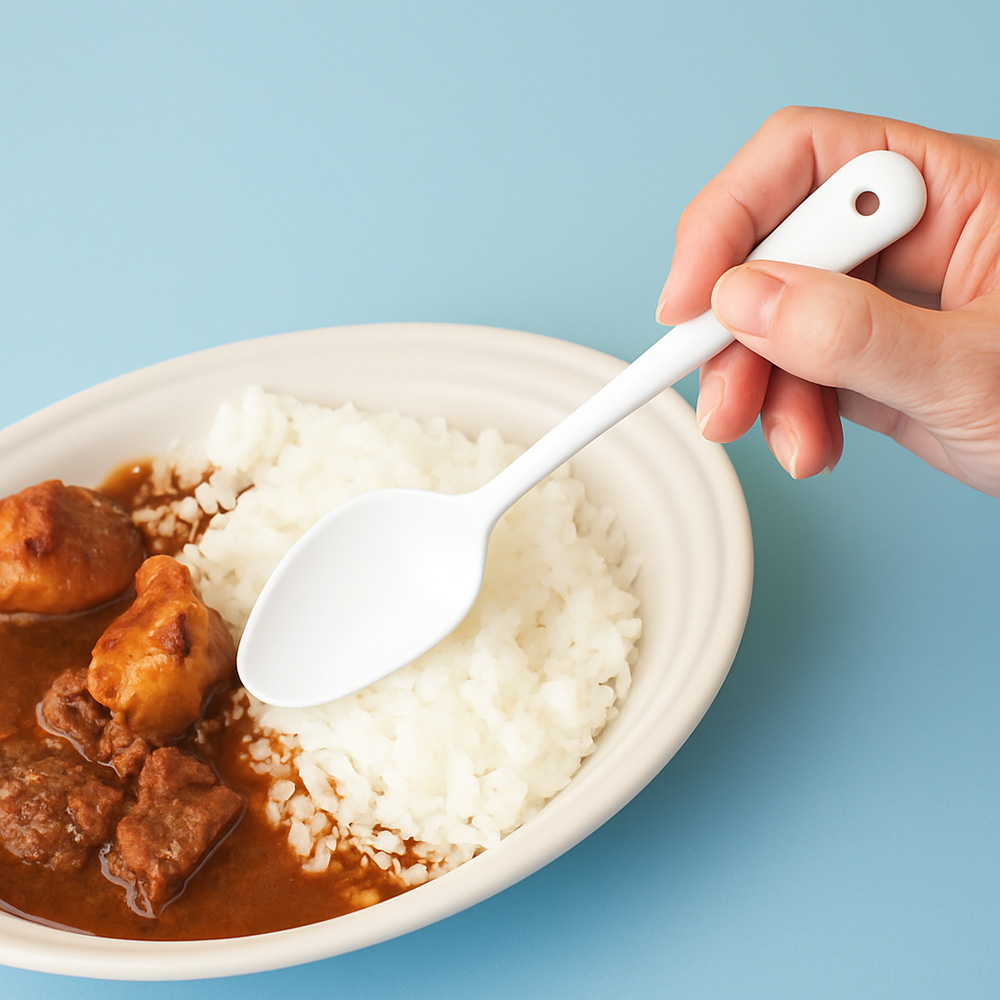 ≪スープ用2本セット≫ カレーとスープがもっとおいしく感じる琺瑯スプーン 箸 食器 LX7557