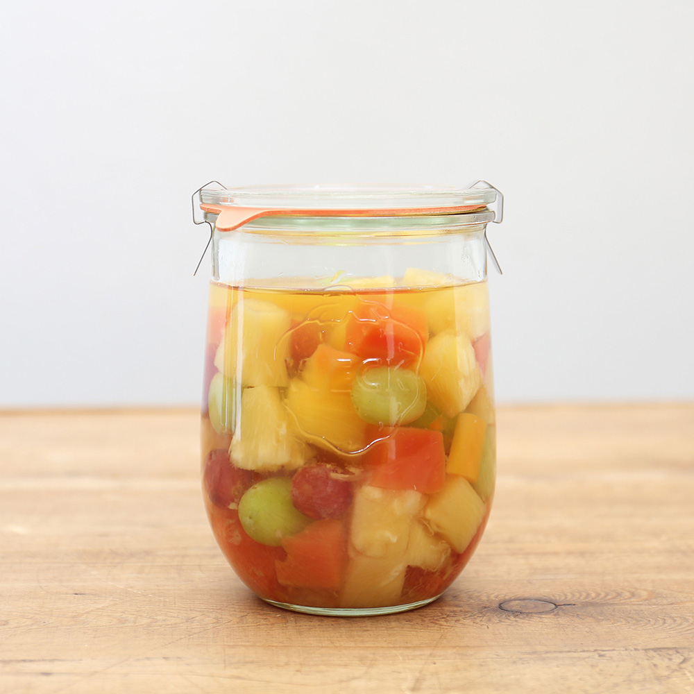 WECKチューリップ1L シリコン製キャップセット キャニスター 食品保存容器 保存容器 オイル LX7575