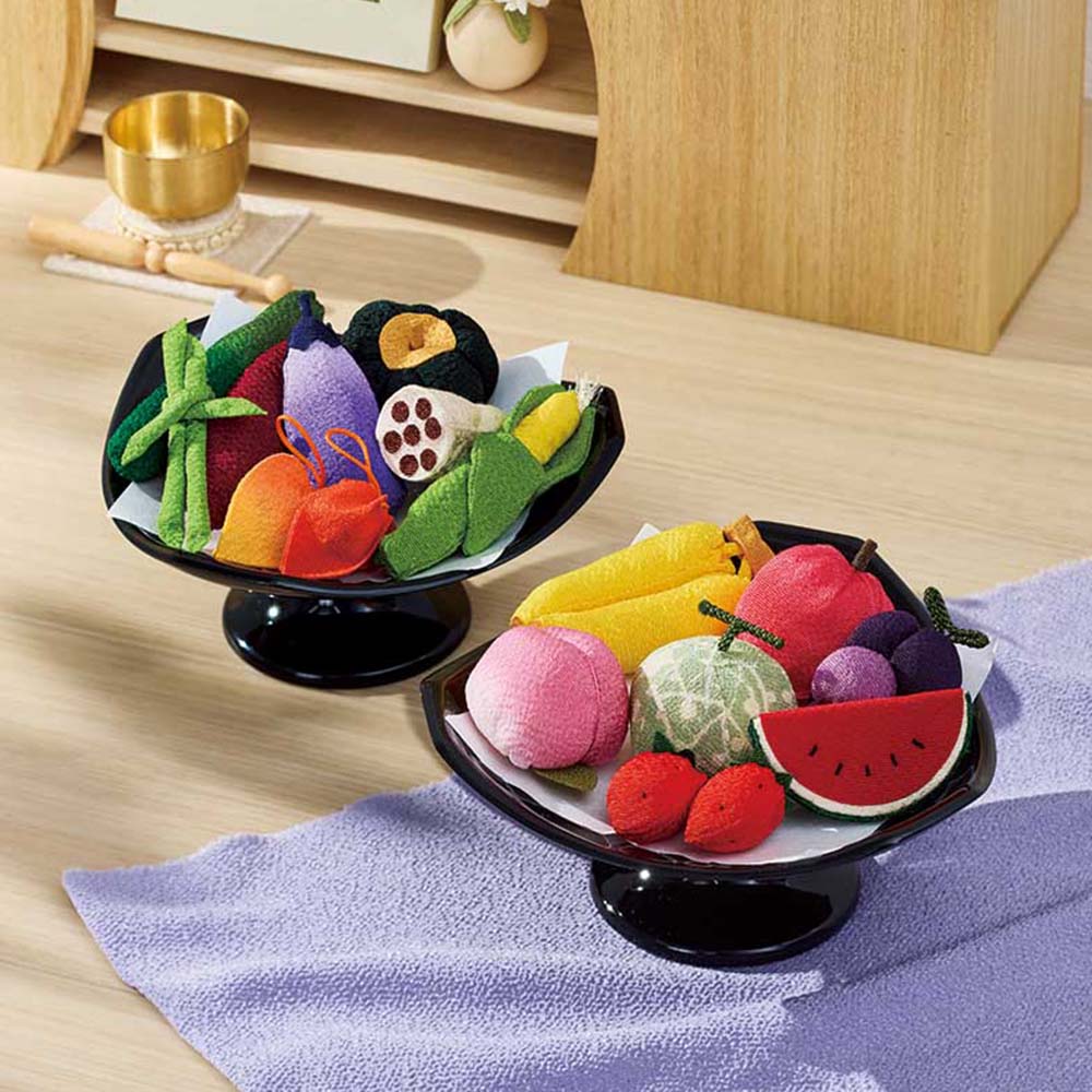 〈龍虎堂〉ちりめんお供え青果セット 年中行事用品 季節商品 LX7815