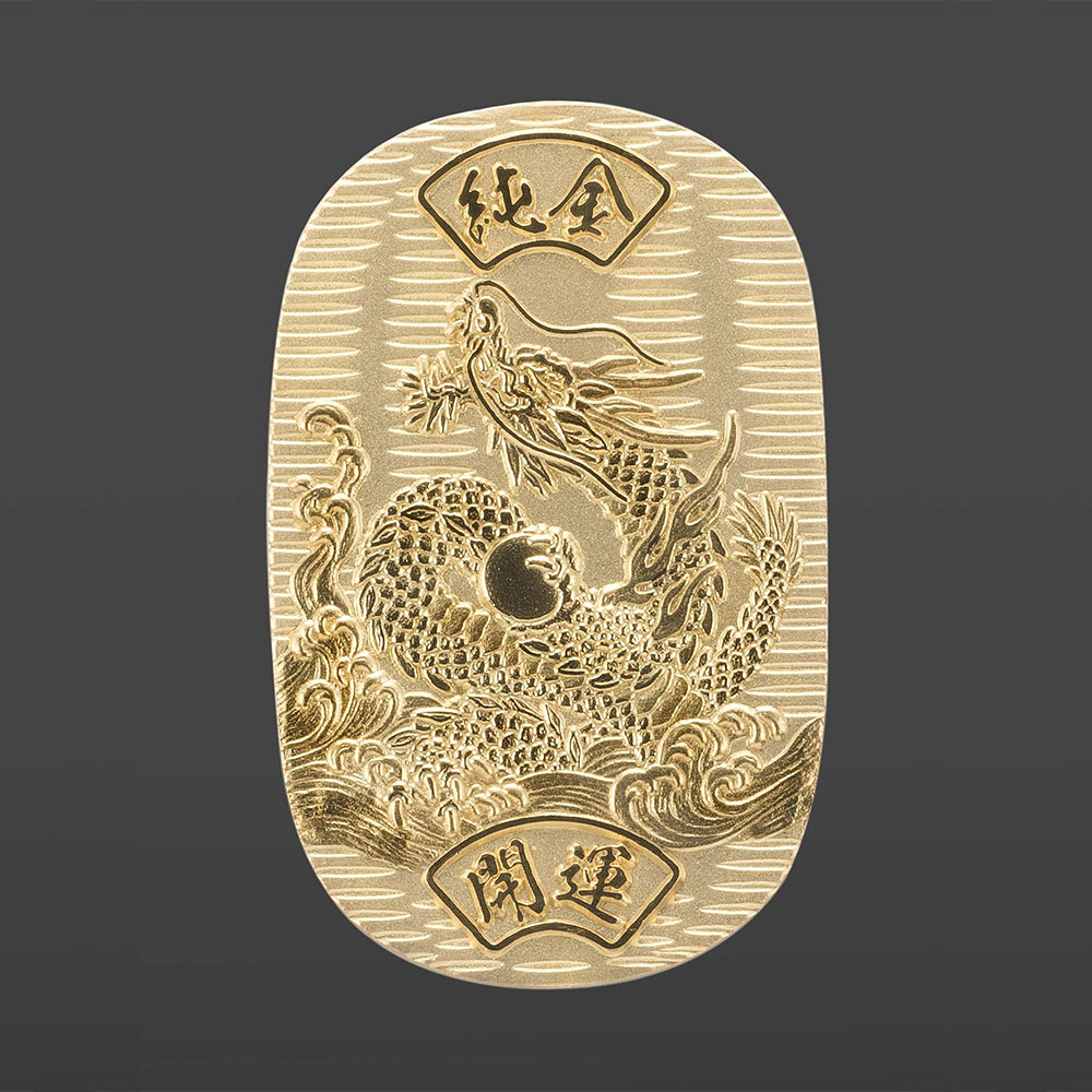 大淵銀器 純金開運小判 昇龍 10G 通販 - ディノス