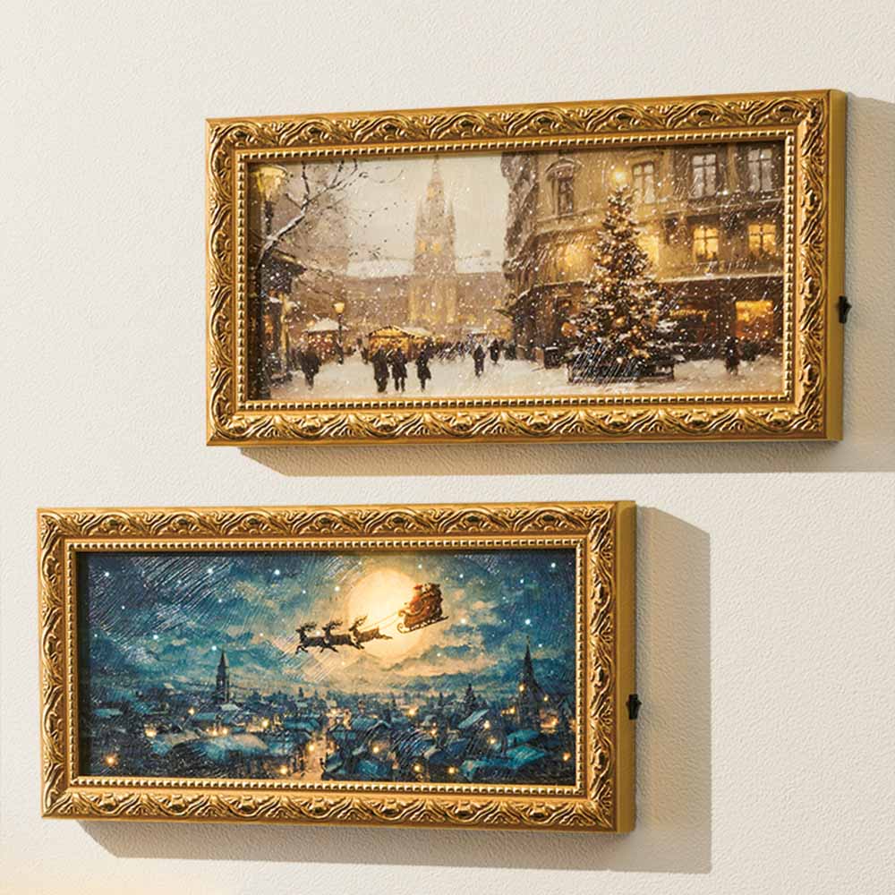 〈ハルモニア〉クリスマスアートフレーム S 絵画 アートフレーム アート ウォールデコレーション LX8913