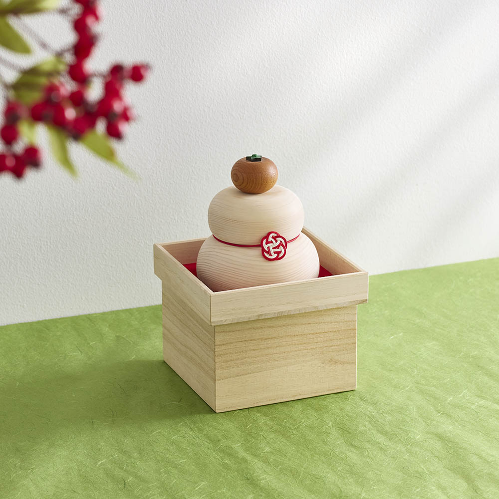 木曽檜 鏡餅単品 正月飾り 年中行事用品 季節商品 LX9023