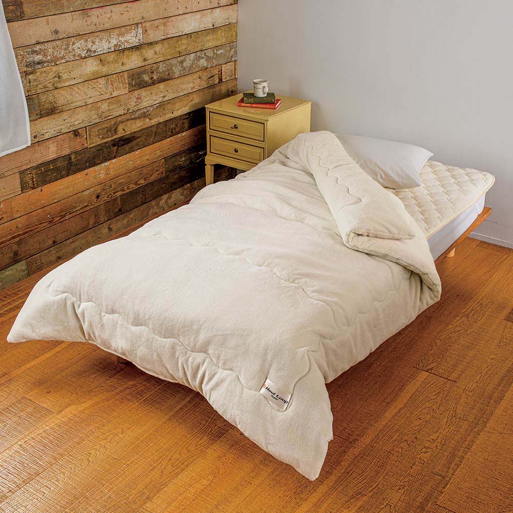 ≪クイーン≫ 【ディノス限定販売】ヒートループ(R)ハイパー お得な掛け毛布増量タイプ+敷きパッドセット 敷きパッド ベッドパッド LX3608