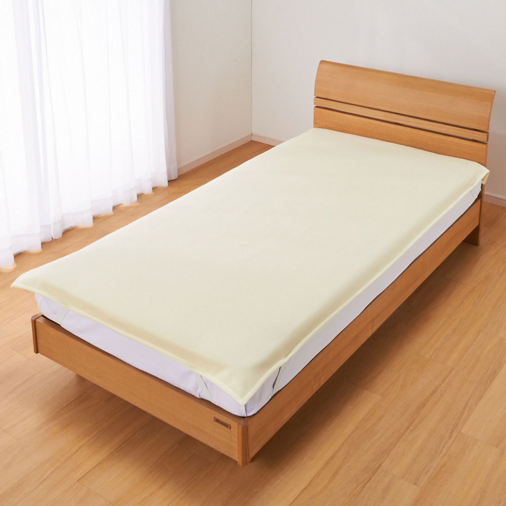 洗える無染色ホワイトカシミヤ使用敷毛布 シングル 毛布 LX4209